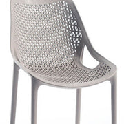 Sedia in polipropilene Tortora BILROS 60x50x h82 cm