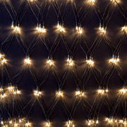Rete 200 led luce bianco caldo al. fissa cm200x150
