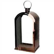 Lanterna metallo 1-3 rame rettangolare cm25x26h49-56