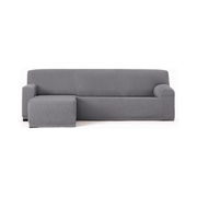 Copridivano Troya elastico penisola sinistra grigio bracciolo corto 250/310 EFFEZ