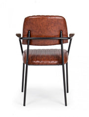 Sedia vintage  C-BR Nelly arancio scuro vintage 60x63x84h cm