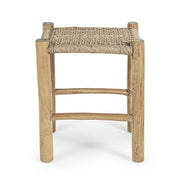 Sgabello per esterno in legno Teak Naturale LAMPOK 38x38x h45 cm