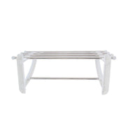 Mensola da bagno in alluminio bianco Dimensione 50 x 29.5 x 20 cm