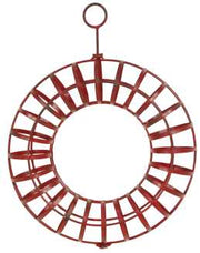 Ghirlanda portamele ferro rosso us-1004cm. 35 x 8,5 h 46
