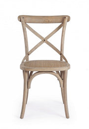Sedia Cross Grigio Naturale