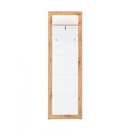 Pannello appendiabiti Wien 43 da ingresso rovere bianco EFFEZ