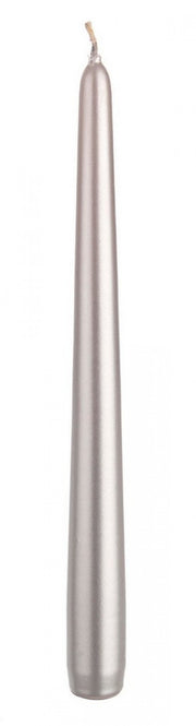 12x Candela Basic Conica Argento 25Cm