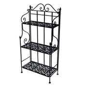 Scaffale metallo jessica nero 3p   cm59 x 29 x h118